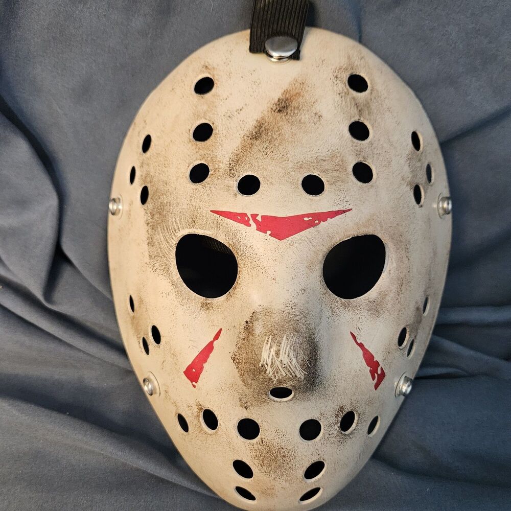 Jason Voorhees mask, Friday the 13th Part 3 inspired, custom hand-painted